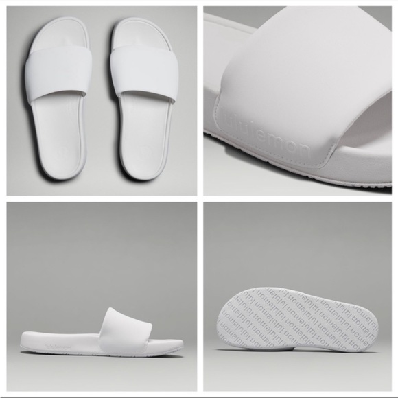 🍋 Lululemon Restfeel Slide Sandal Slipper White NEW Size 7 - Picture 6 of 14